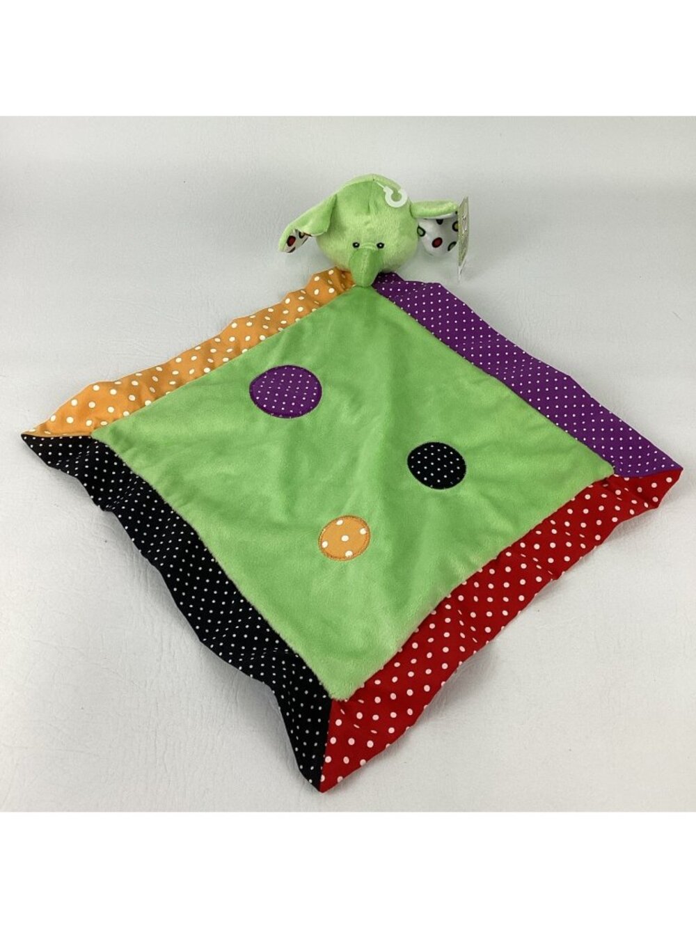 Baby Ganz Lookie Loos Plush Elephant Lovey Security Blanket Soother Mini Blankie